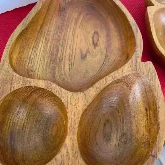 Vintage 1960’s Monkey Pod Bowls Set of 2 in excellent condition! - Picture 6 of 8